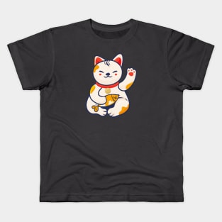 Maneki Neko Lucky Cat Kids T-Shirt